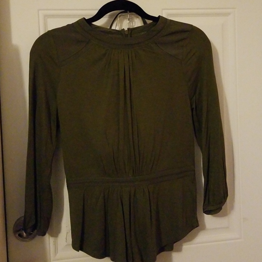 Olive green Banana Republic blouse